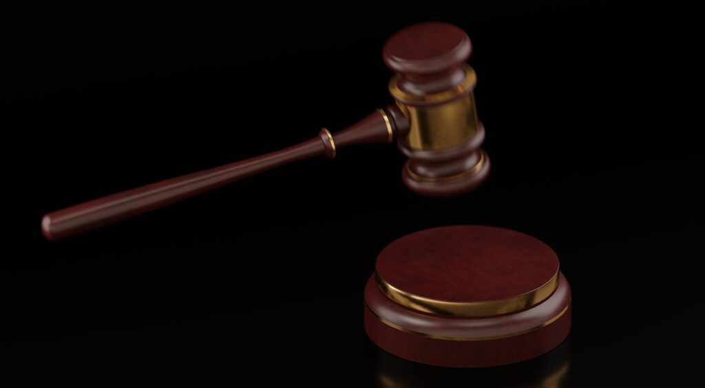 Close-up of a judge’s gavel representing legal judgments in secondary victim claim cases