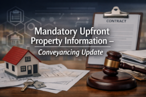 Mandatory upfront property information conveyancing update affecting UK buyers and sellers