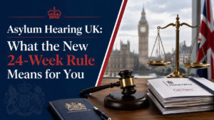 Asylum Hearing UK guide explaining what the new 24-week rule means for asylum applicants and appeal hearings.
